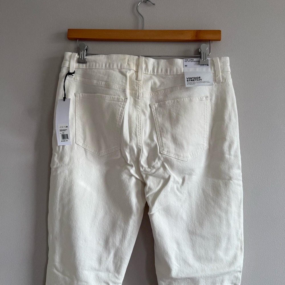 Joe's Jeans High Rise Ankle Vintage Stretch White Jeans Women Size 33 - Picture 12 of 16